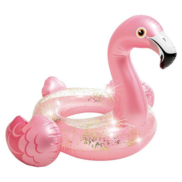 Swimming ring glitter flamingo