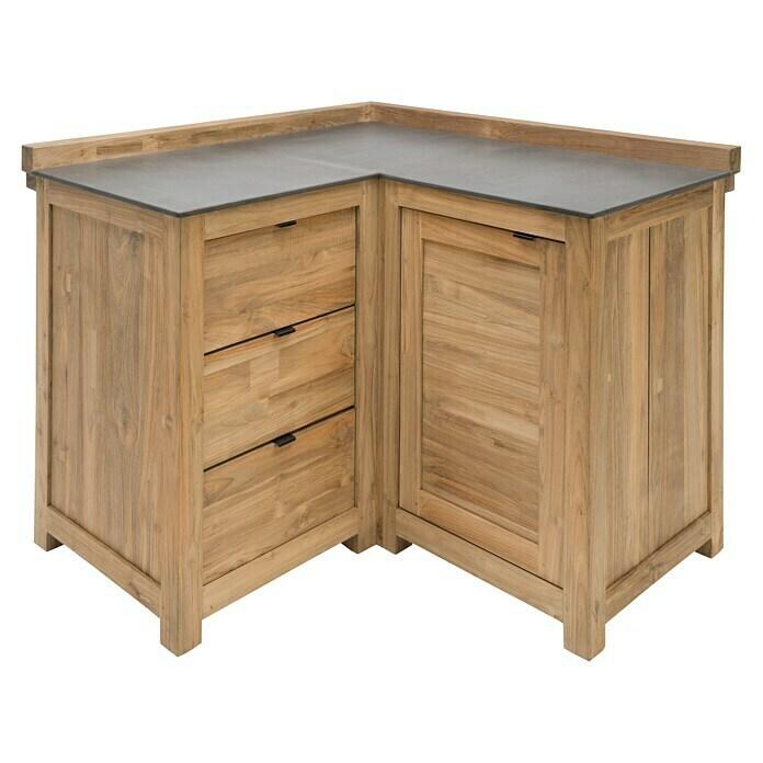 Grill kitchen module corner cabinet