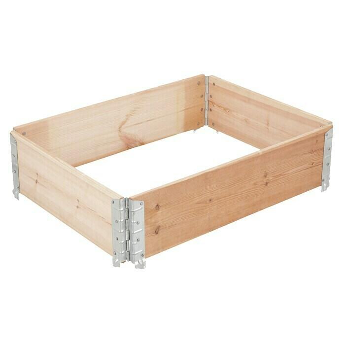 Raised bed border pallet frame