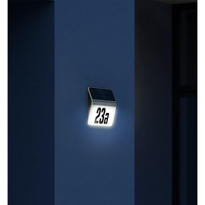 Solar house number LH-N stainless steel