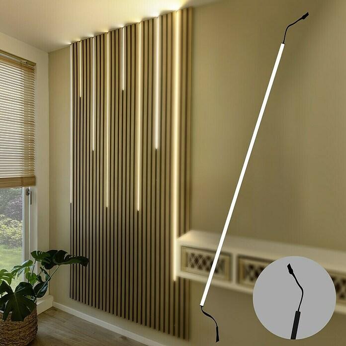 Light strip for acoustic panels