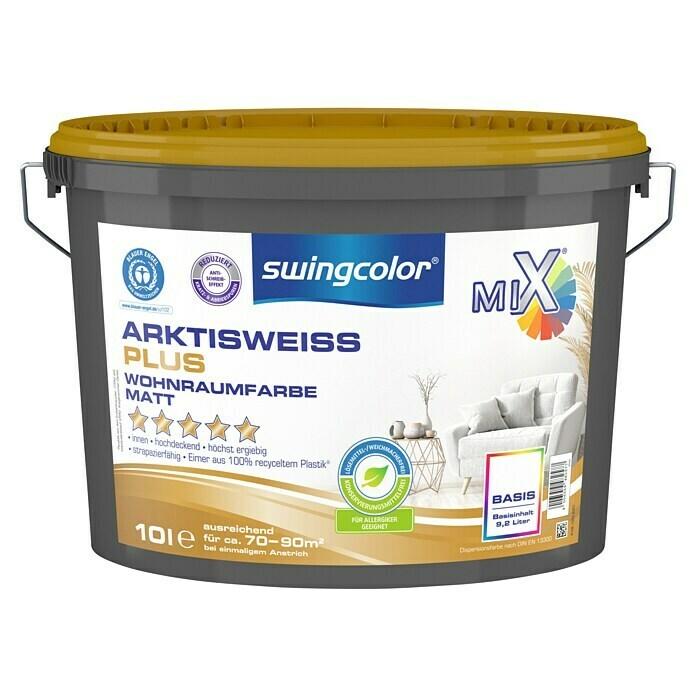 Leave wall paint Arctic White Plus to mix