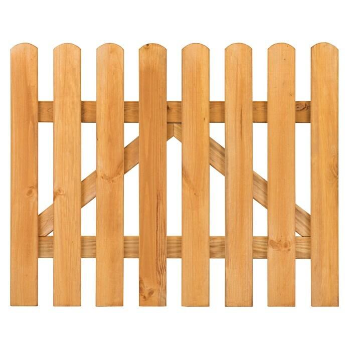 Picket fence garden gate
