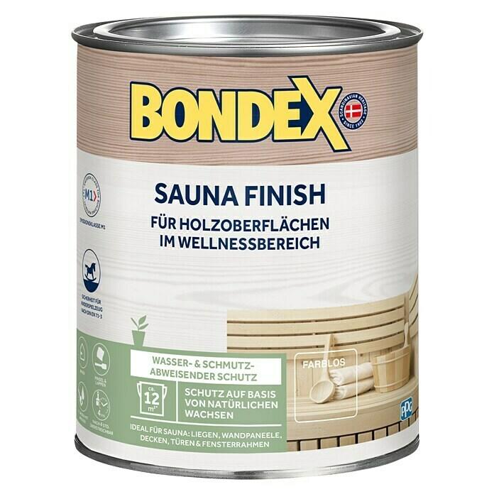 Wood wax sauna finish