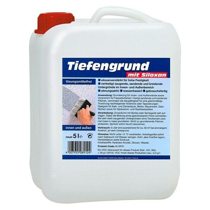 Tiefengrund LF with siloxane