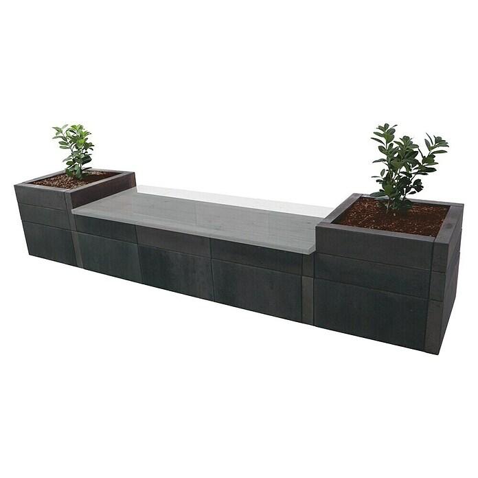 Plant pot + bench