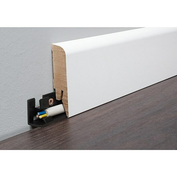 White skirting board