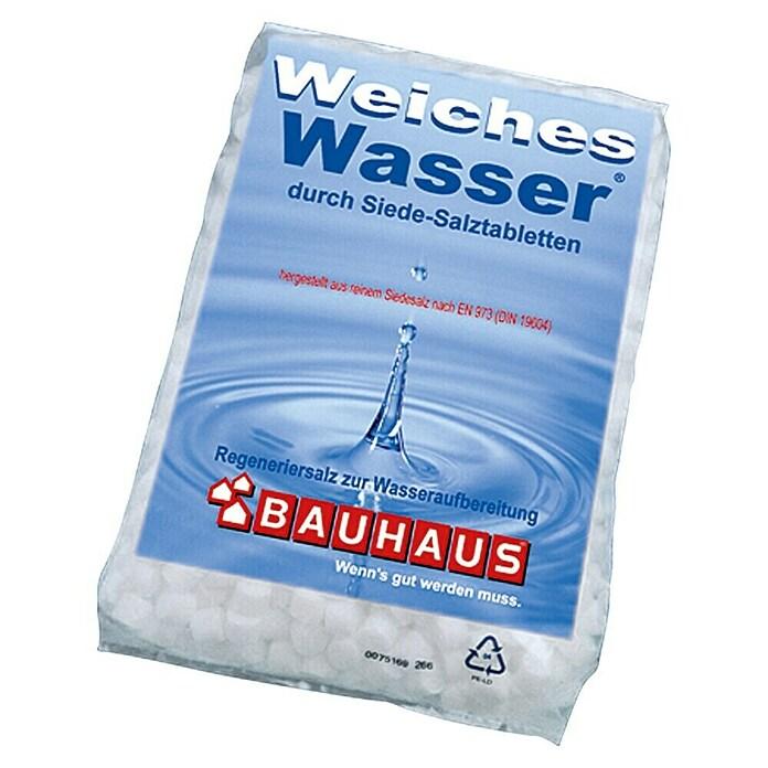 Regenerating evaporated salt tablets