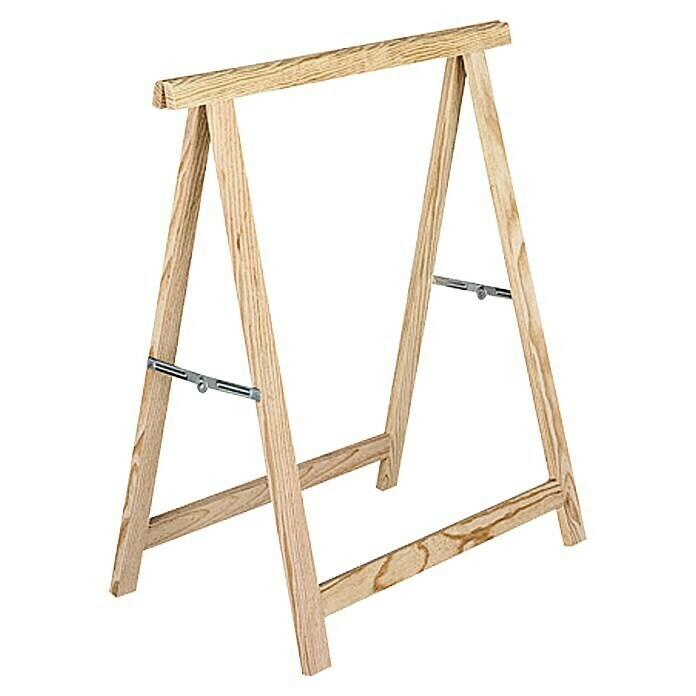 Wooden folding trestle standard