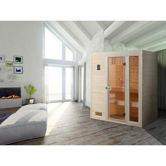 Solid wood sauna Lasse 2 by WEKA
