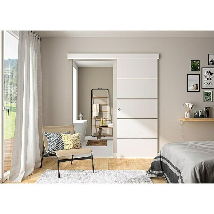 Optirail complete sliding door set